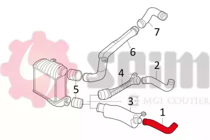 Трубка нагнетаемого воздуха SEIM купить