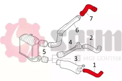 Трубка нагнетаемого воздуха SEIM купить