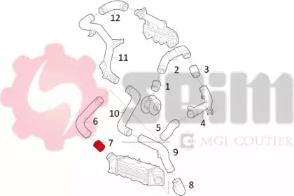 Трубка нагнетаемого воздуха SEIM купить