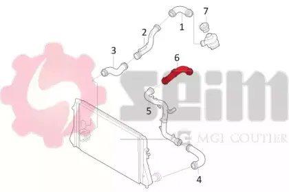 Трубка нагнетаемого воздуха SEIM купить