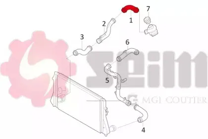 Трубка нагнетаемого воздуха SEIM купить