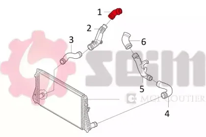 Трубка нагнетаемого воздуха SEIM купить