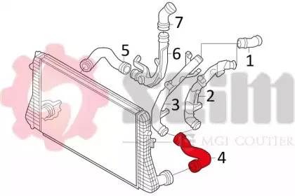 Трубка нагнетаемого воздуха SEIM купить