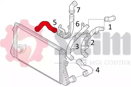 Трубка нагнетаемого воздуха SEIM купить