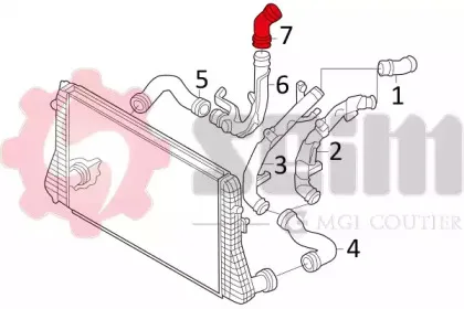 Трубка нагнетаемого воздуха SEIM купить