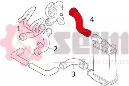 Трубка нагнетаемого воздуха SEIM купить