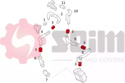 Трубка нагнетаемого воздуха SEIM купить