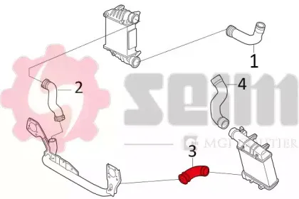Трубка нагнетаемого воздуха SEIM купить