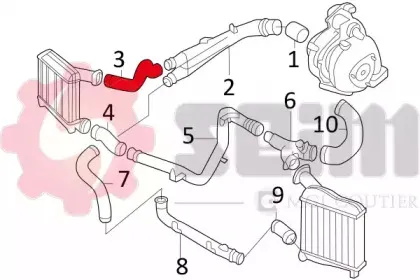 Трубка нагнетаемого воздуха SEIM купить