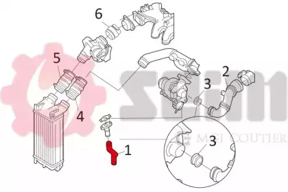 Трубка нагнетаемого воздуха SEIM купить