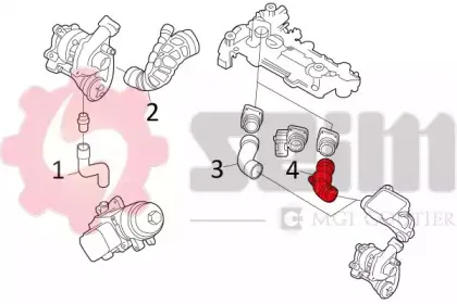 Трубка нагнетаемого воздуха SEIM купить