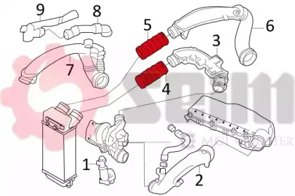 Трубка нагнетаемого воздуха SEIM купить