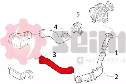Трубка нагнетаемого воздуха SEIM купить
