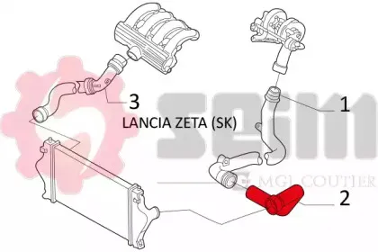 Трубка нагнетаемого воздуха SEIM купить