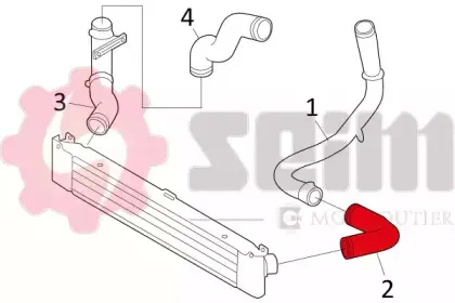 Трубка нагнетаемого воздуха SEIM купить