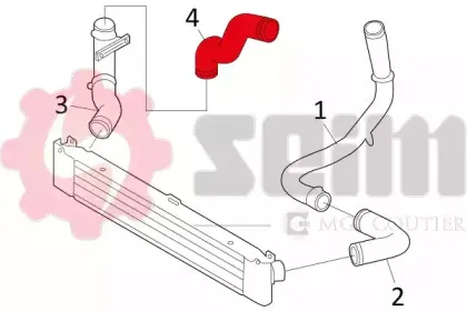 Трубка нагнетаемого воздуха SEIM купить