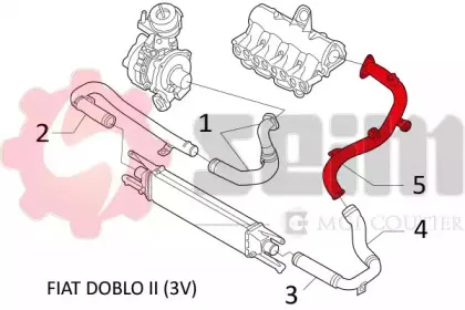 Трубка нагнетаемого воздуха SEIM купить