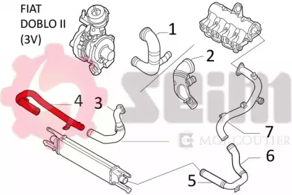 Трубка нагнетаемого воздуха SEIM купить