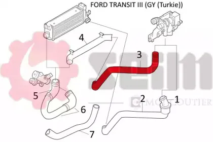 Трубка нагнетаемого воздуха SEIM купить