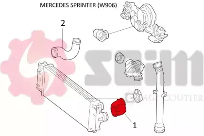 Трубка нагнетаемого воздуха SEIM купить