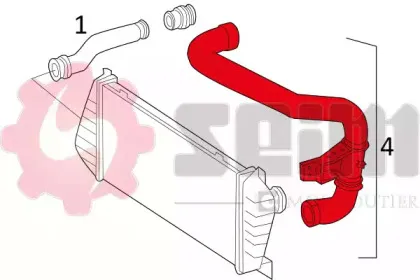 Трубка нагнетаемого воздуха SEIM купить