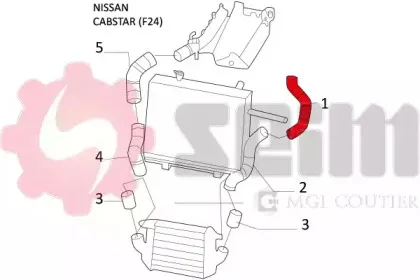 Трубка нагнетаемого воздуха SEIM купить