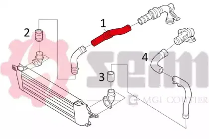 Трубка нагнетаемого воздуха SEIM купить