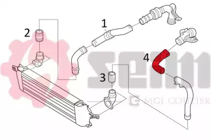 Трубка нагнетаемого воздуха SEIM купить