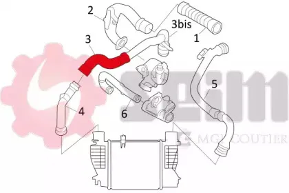 Трубка нагнетаемого воздуха SEIM купить