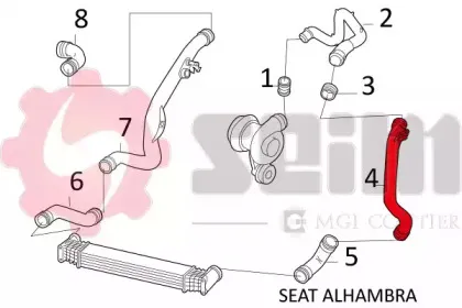 Трубка нагнетаемого воздуха SEIM купить