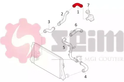 Трубка нагнетаемого воздуха SEIM купить