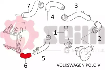 Трубка нагнетаемого воздуха SEIM купить