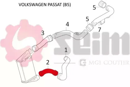 Трубка нагнетаемого воздуха SEIM купить