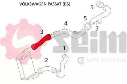 Трубка нагнетаемого воздуха SEIM купить