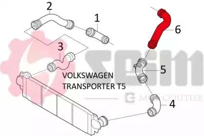 Трубка нагнетаемого воздуха SEIM купить