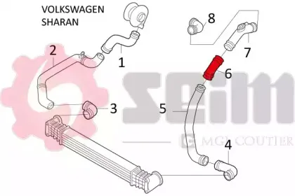 Трубка нагнетаемого воздуха SEIM купить
