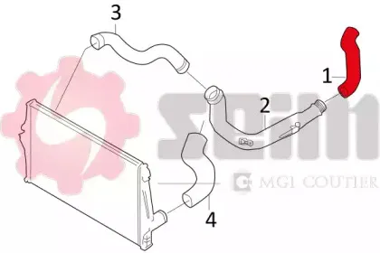 Трубка нагнетаемого воздуха SEIM купить