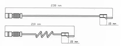 Сигнализатор, износ тормозных колодок DURON купить