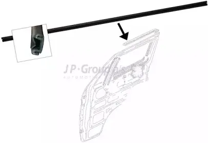 Прокладка, боковое стекло JP GROUP купить