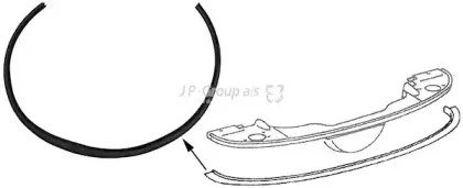 Буфер, кожух двигателя JP GROUP купить