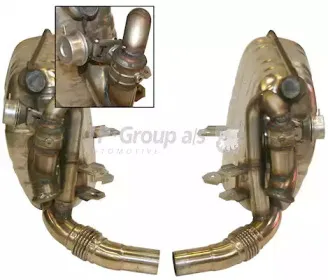 Глушитель выхлопных газов конечный JP GROUP купить