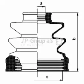 Комплект пылника, приводной вал JP GROUP купить