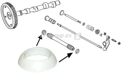 Прокладка, предохранительная труба штанги толкателя JP GROUP купить