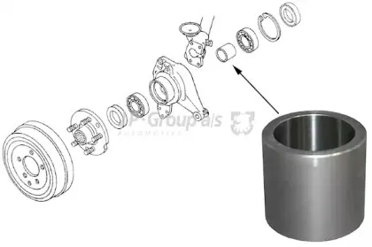 Распорная втулка, колёсный подшипник JP GROUP купить
