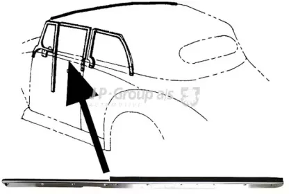 Прокладка, боковое стекло JP GROUP купить