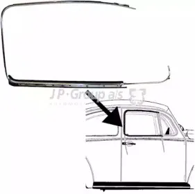 Облицовка / защитная накладка, дверь JP GROUP купить