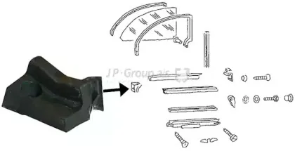 Прокладка, боковое стекло JP GROUP купить