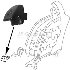 Поворотная ручка, регулировка спинки сидения JP GROUP купить