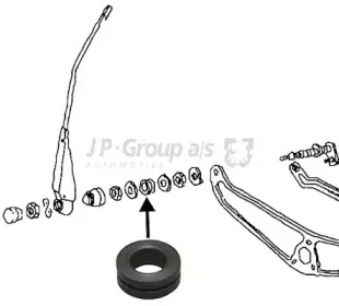 Пыльник, тяги и рычаги привода стеклоочистителя JP GROUP купить