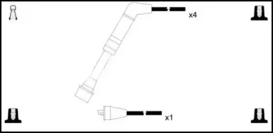 Комплект проводов зажигания SMPE купить